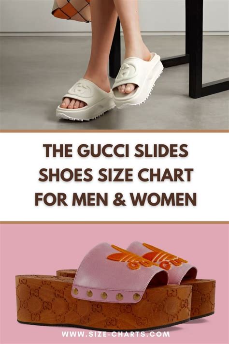 gucci slides printout|Gucci slides size chart.